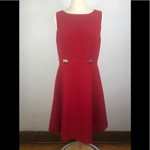 Tahari Women’s Sleeveless Red Dress Sz 8P